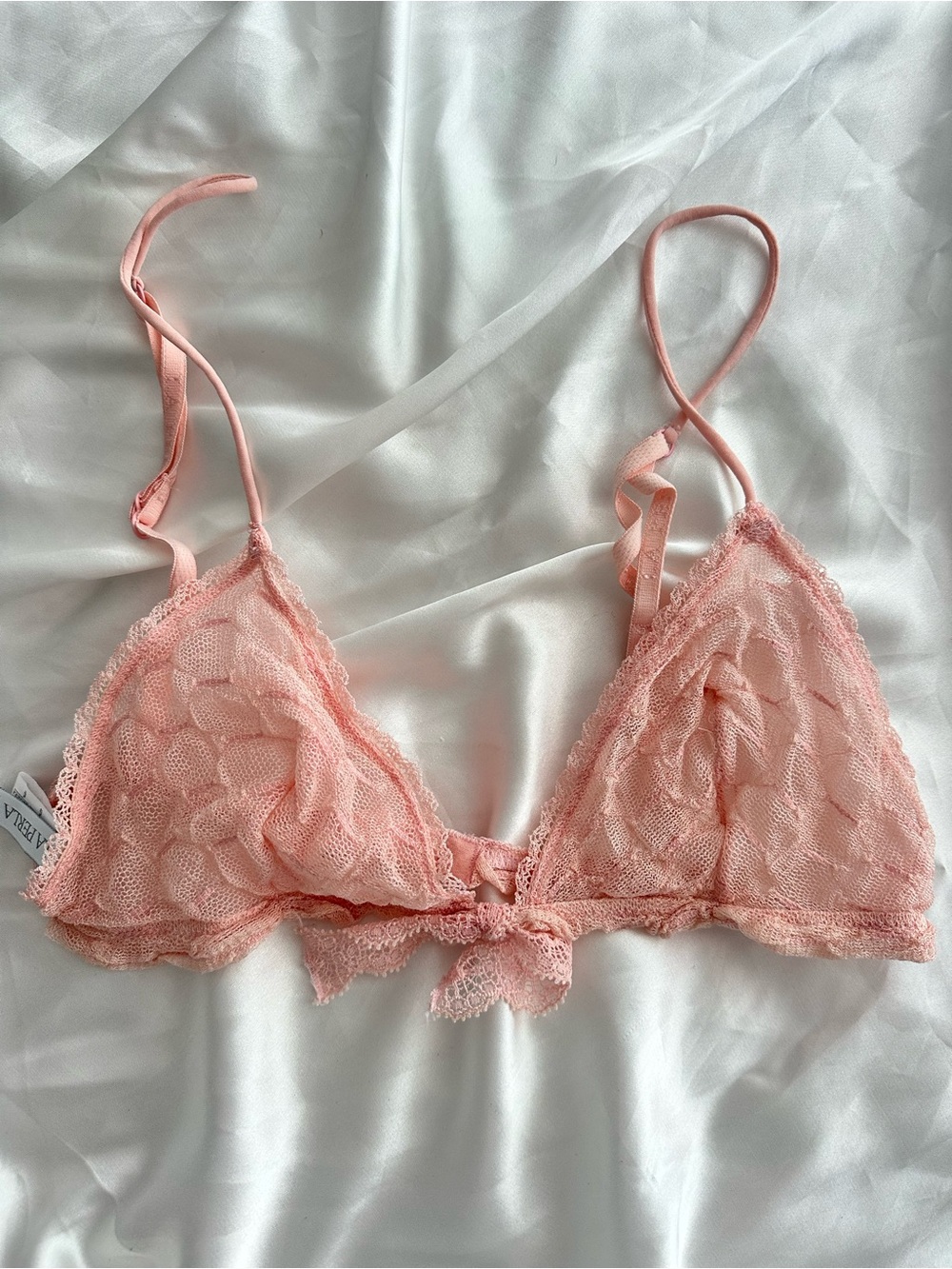 La Perla Blush Lace Triangle Bralette